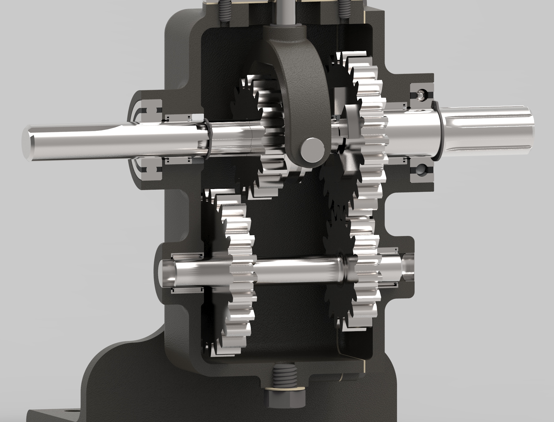 2-speed二档变速箱3D图纸 STP格式